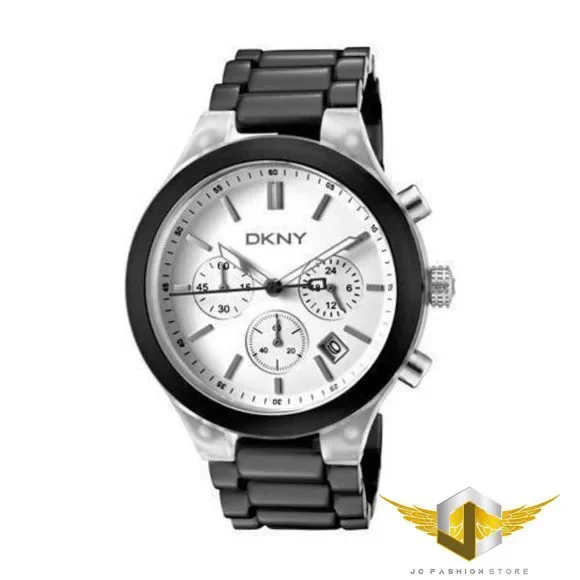 DKNY LADIE'S CRYSTAL X-RAY SEXY BLACK CHRONOGRAPH WATCH NY8264